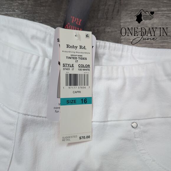Ruby Rd. Capri Pants Size 16 - Picture 2 of 6